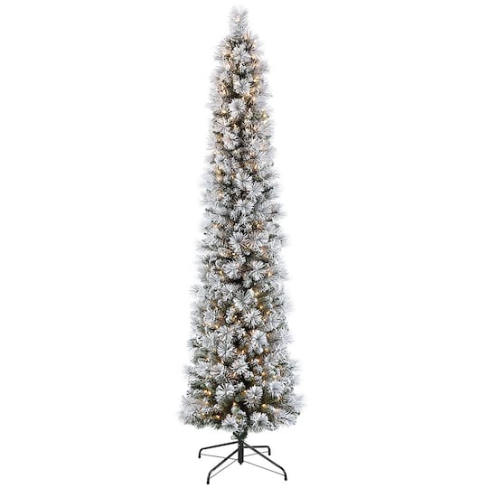 6.5ft. Pre-Lit Portland Pine Artificial Christmas Tree, Clear Lights